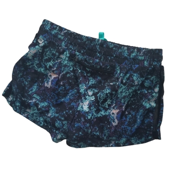 Fabletics Pamela Running/Jogging/Gym Shorts w/ Pocket Tidepool Print/Island. - Picture 7 of 10